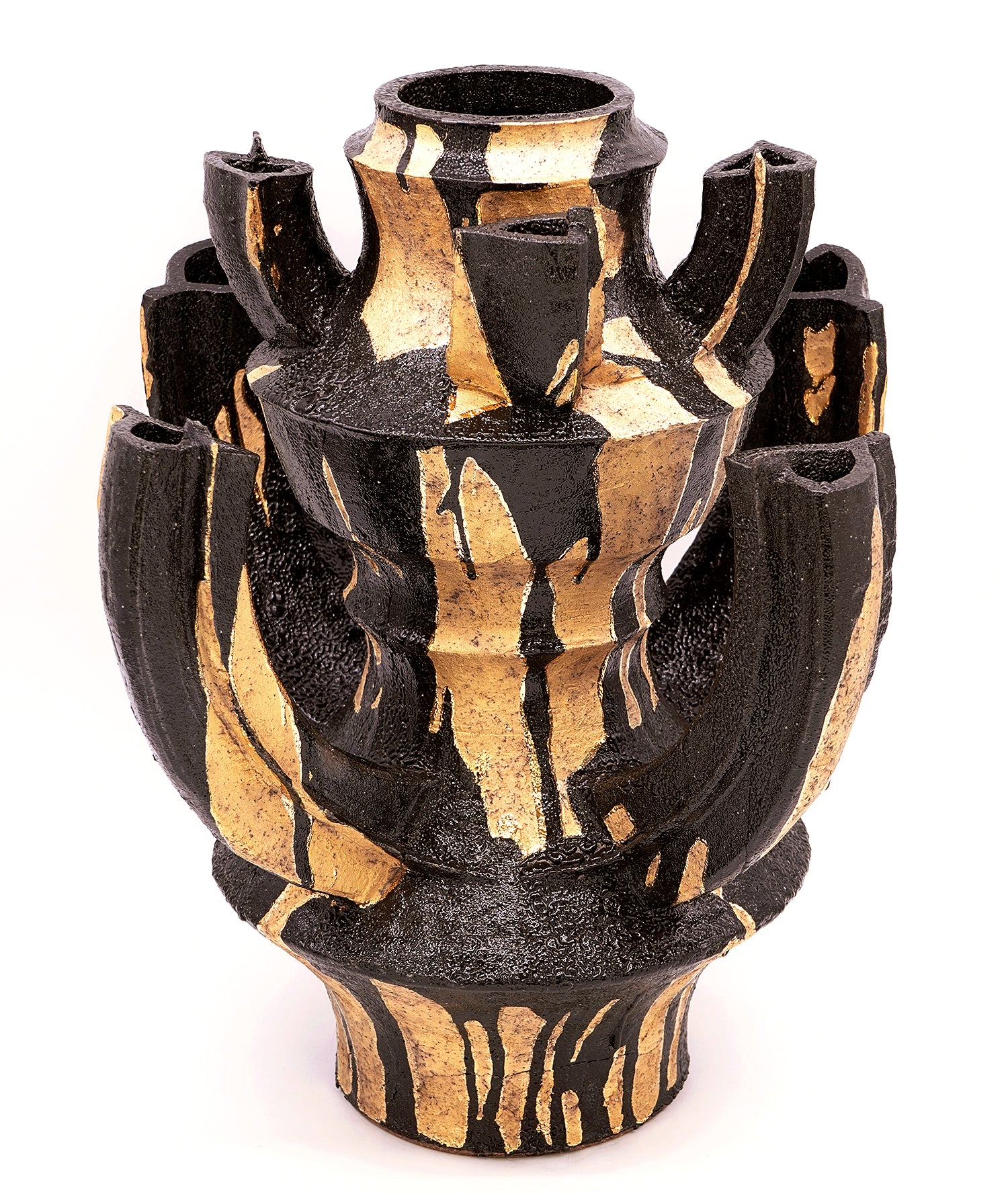 富田啓之 黒釉金彩多口壺 TMTFV051P – 白白庵（PAKUPAKUAN）