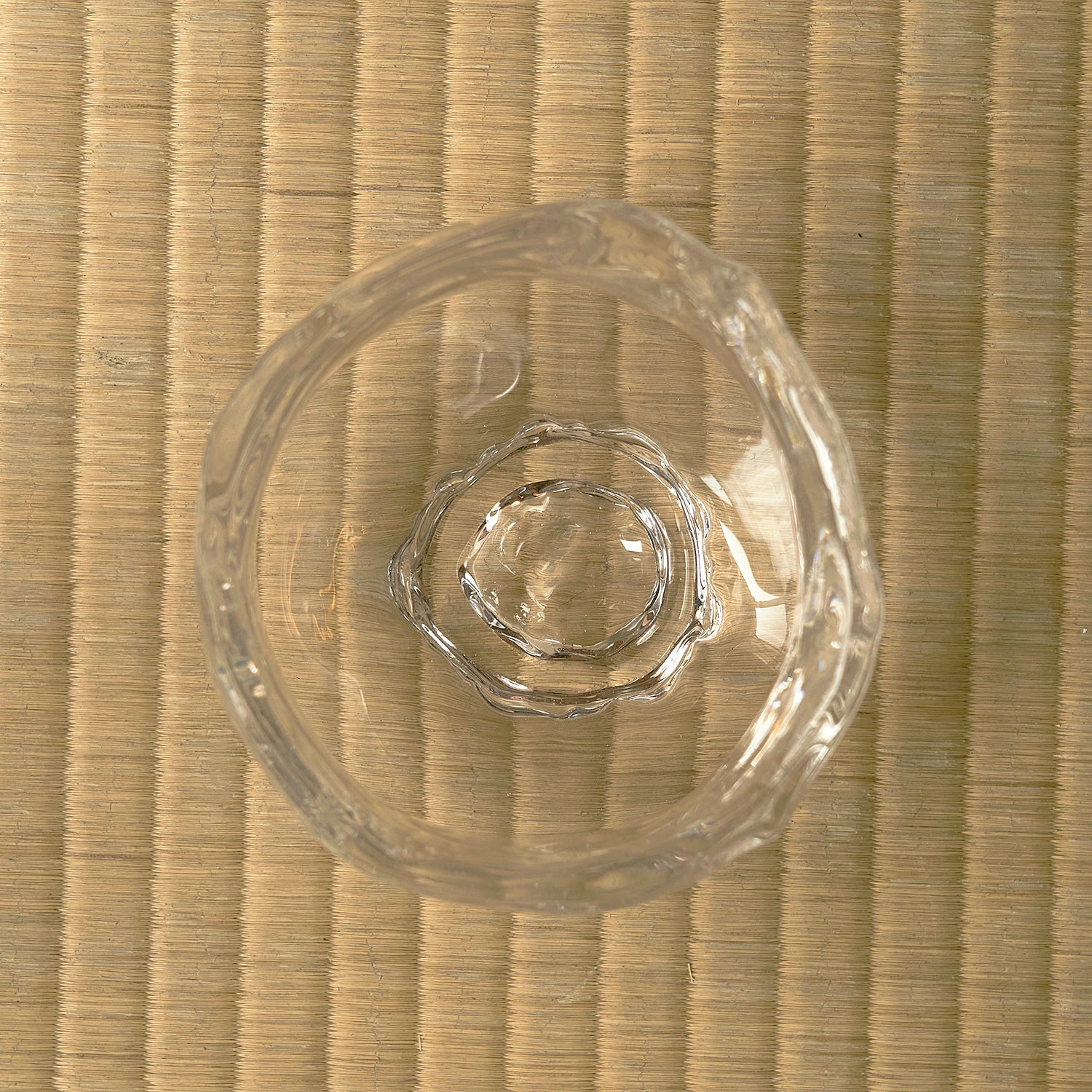 工芸ガラス奥島圭二作豹柄白金彩硝子茶碗共布共箱VA314
