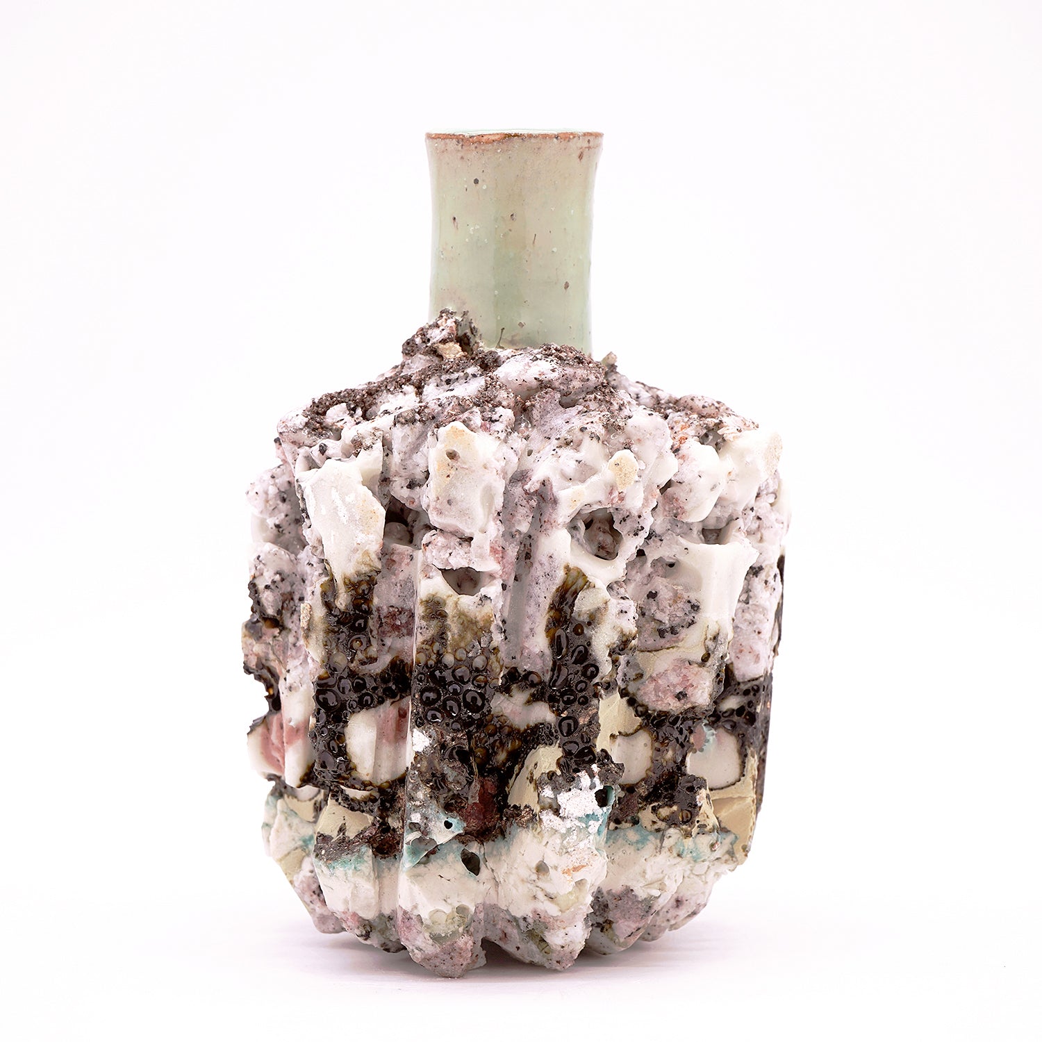 木ノ戸久仁子　稀晶石花器　KNKFV039