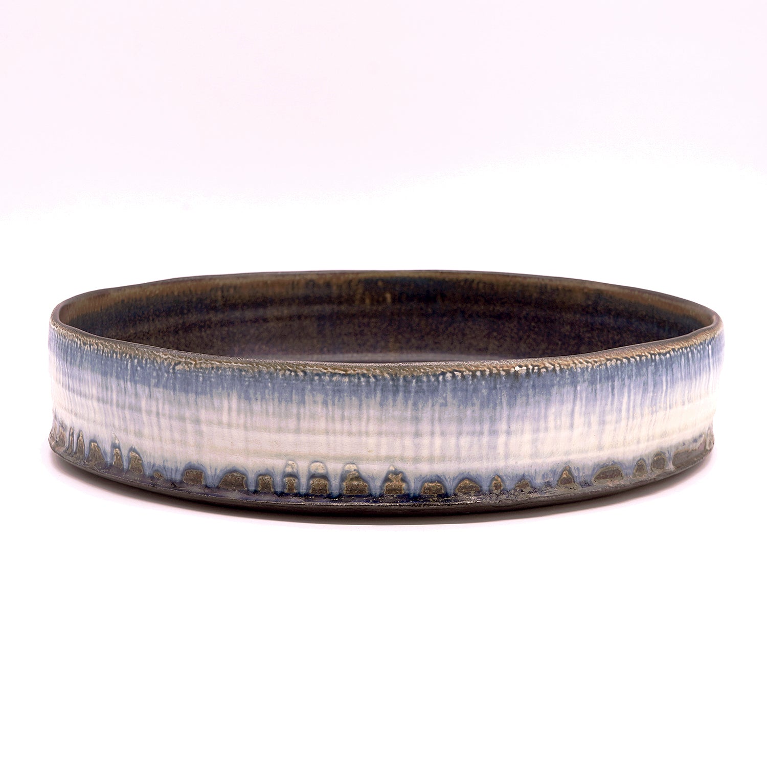 仲岡信人　彩色灰釉水盤　NONFV004P