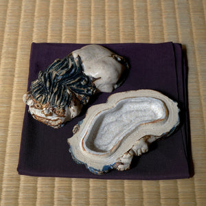 津田友子 香合「青白獅子」（g-308） TSDTI100 – 白白庵（PAKUPAKUAN）