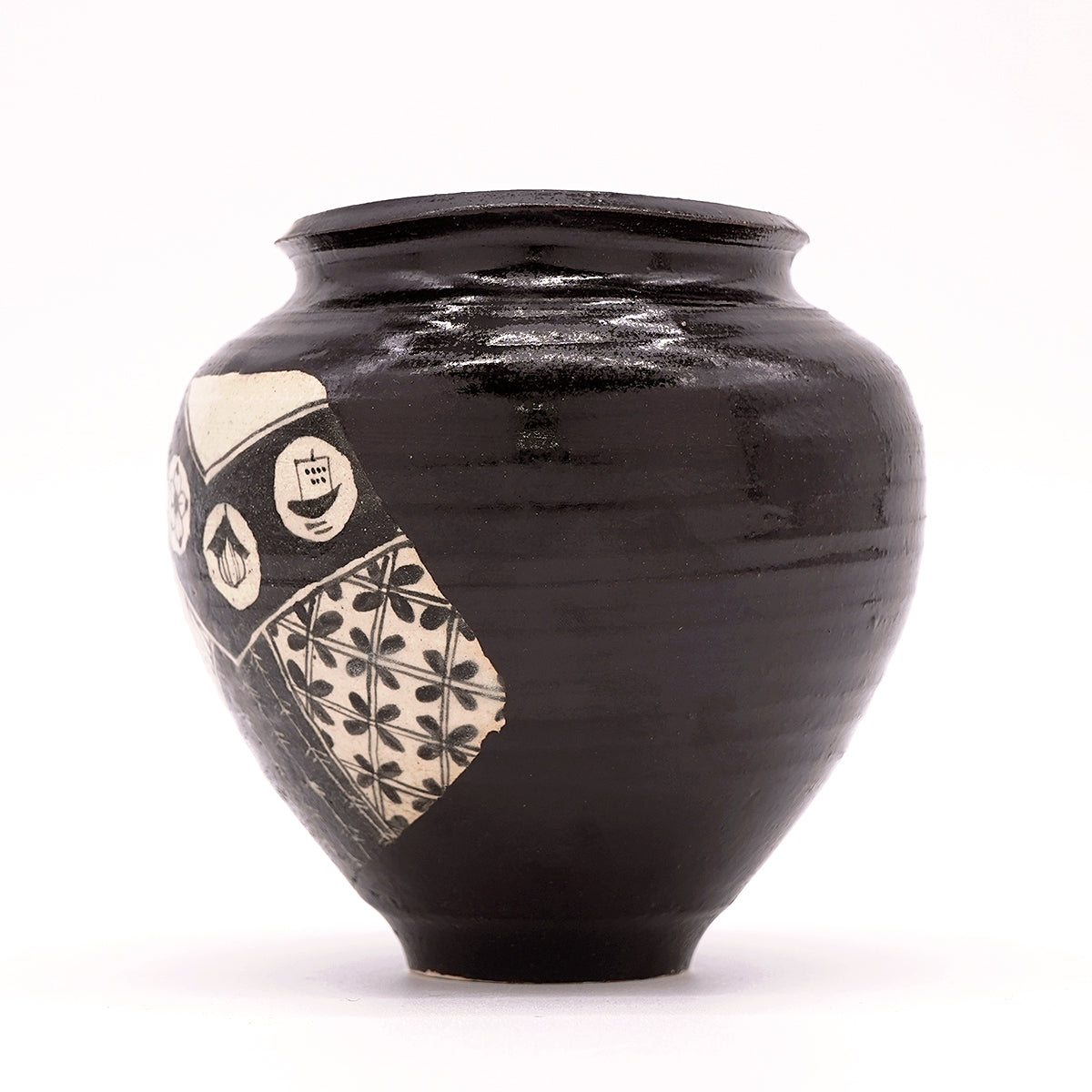 【期間限定】《Life with the Bloom》伊藤千穂　黒織部花器　ITCBFV005