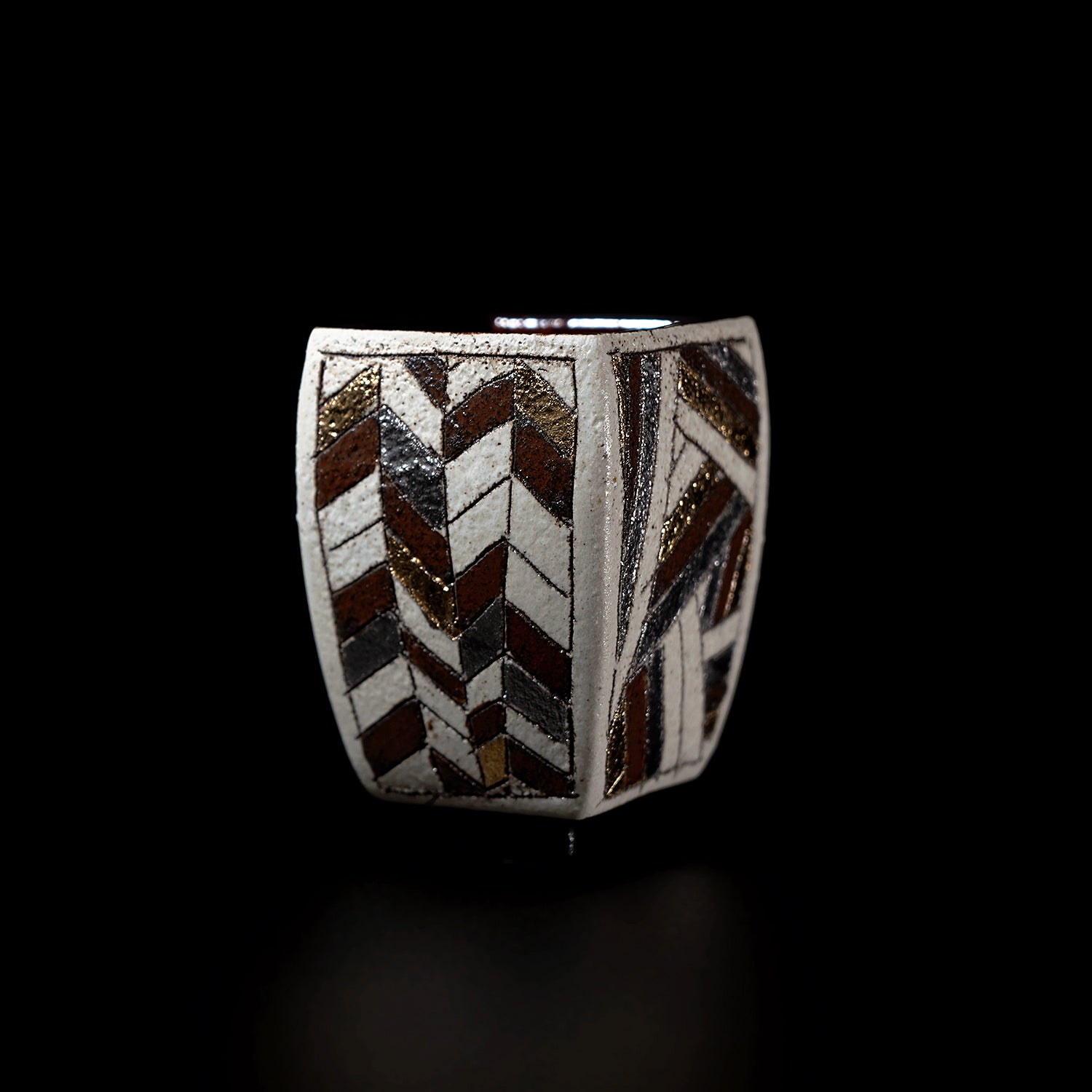 【期間限定】《Life with the Bloom》伊藤千穂　「煌」四方ぐい呑　ITCBGN001