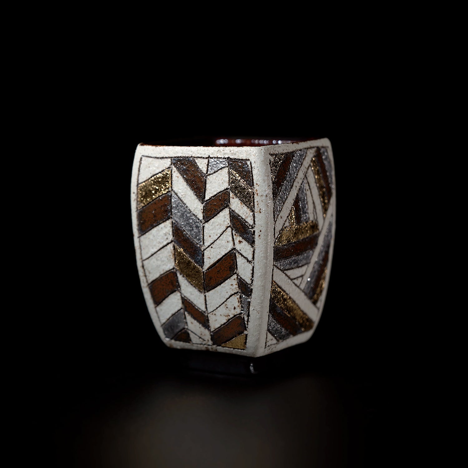 【期間限定】《Life with the Bloom》伊藤千穂　「煌」四方ぐい呑　ITCBGN002