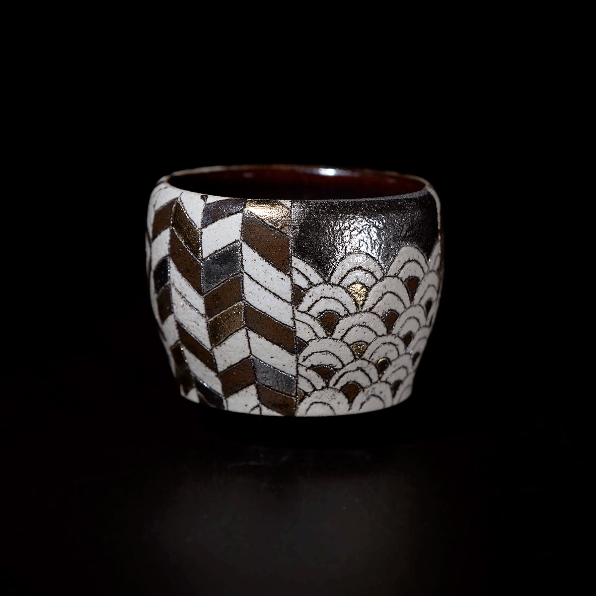 【期間限定】《Life with the Bloom》伊藤千穂　「煌髑髏」ぐい呑　ITCBGN050