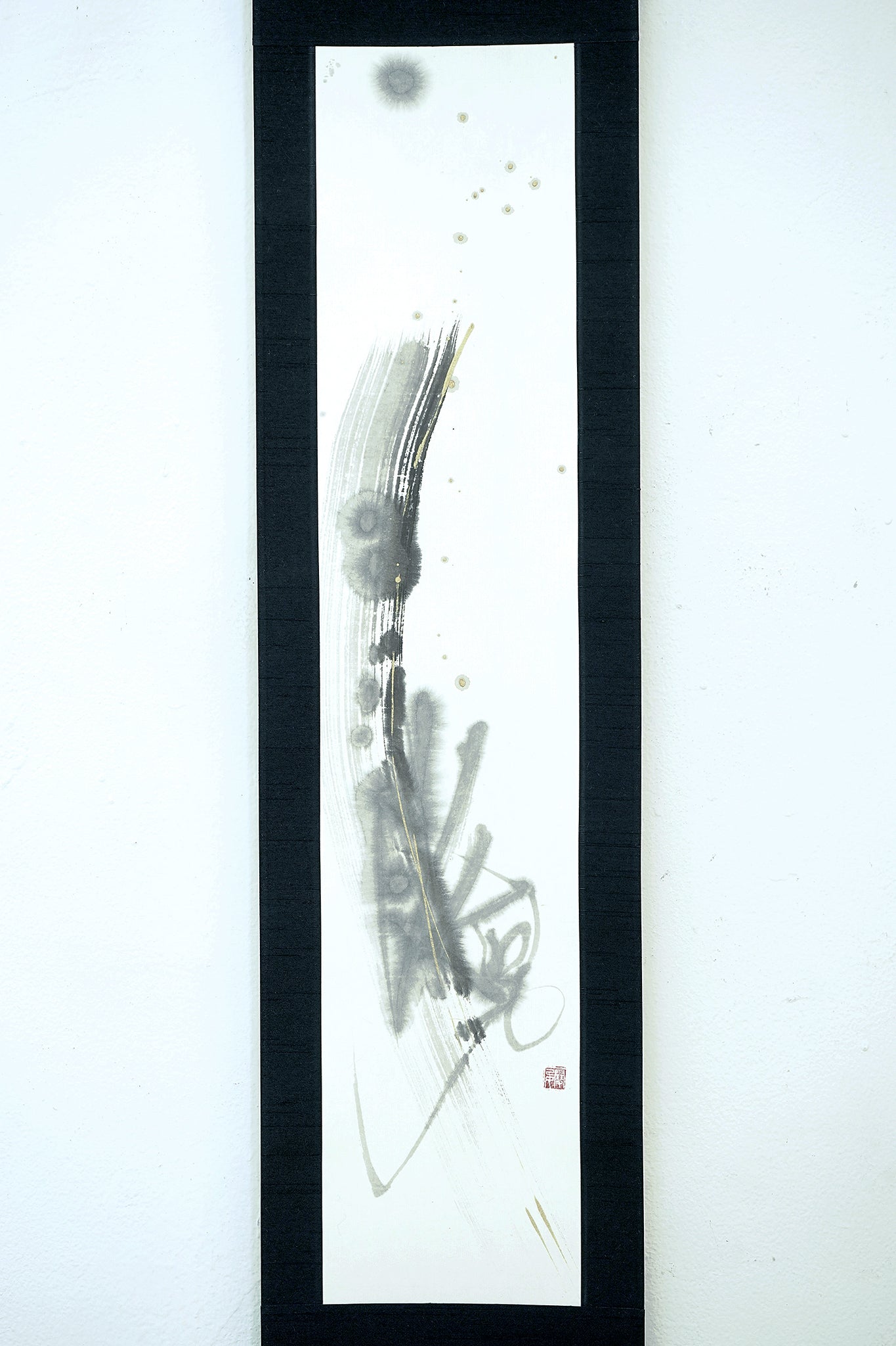 AKa4883 雪舟 肉筆 掛軸 AKa4883雪舟肉筆掛軸