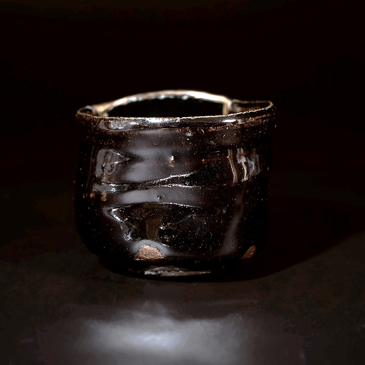 大上裕樹　ガラス呼継ぐい呑　OGYGN069