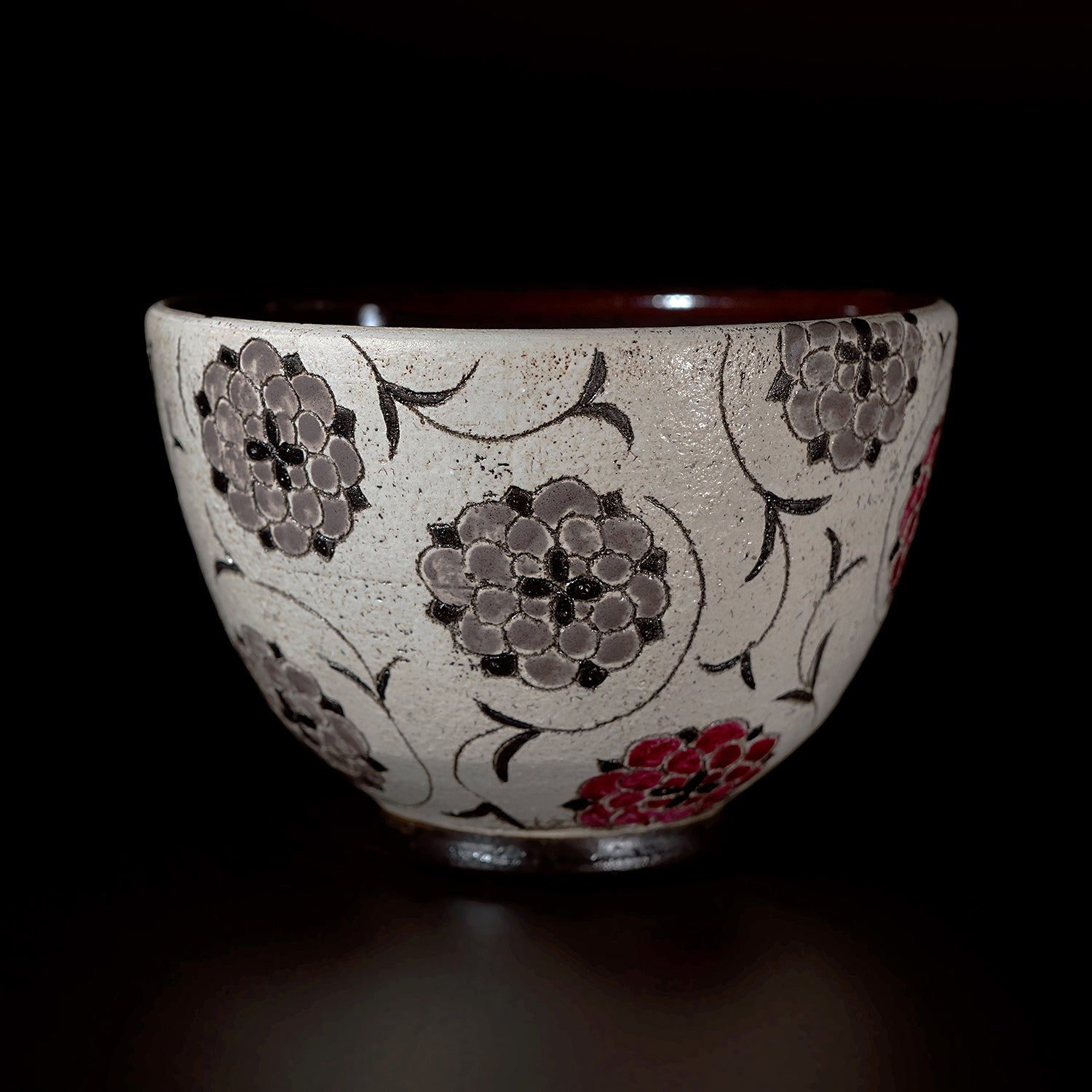 伊藤千穂 茶碗「アラベスクダリア」 ITCTB050P – 白白庵（PAKUPAKUAN）