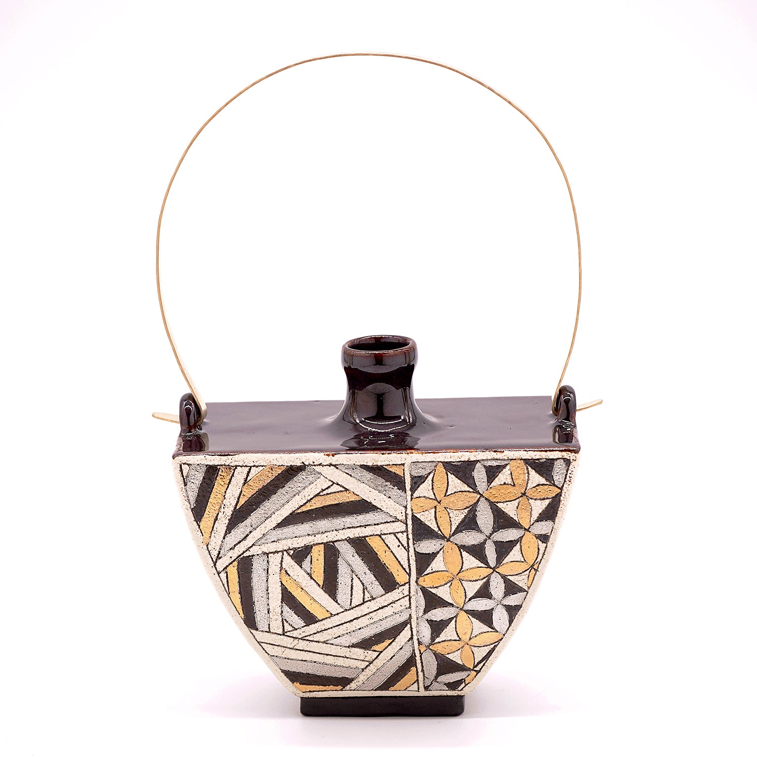 【期間限定】《Life with the Bloom》伊藤千穂　「煌」手付き扁壺　ITCBFV013