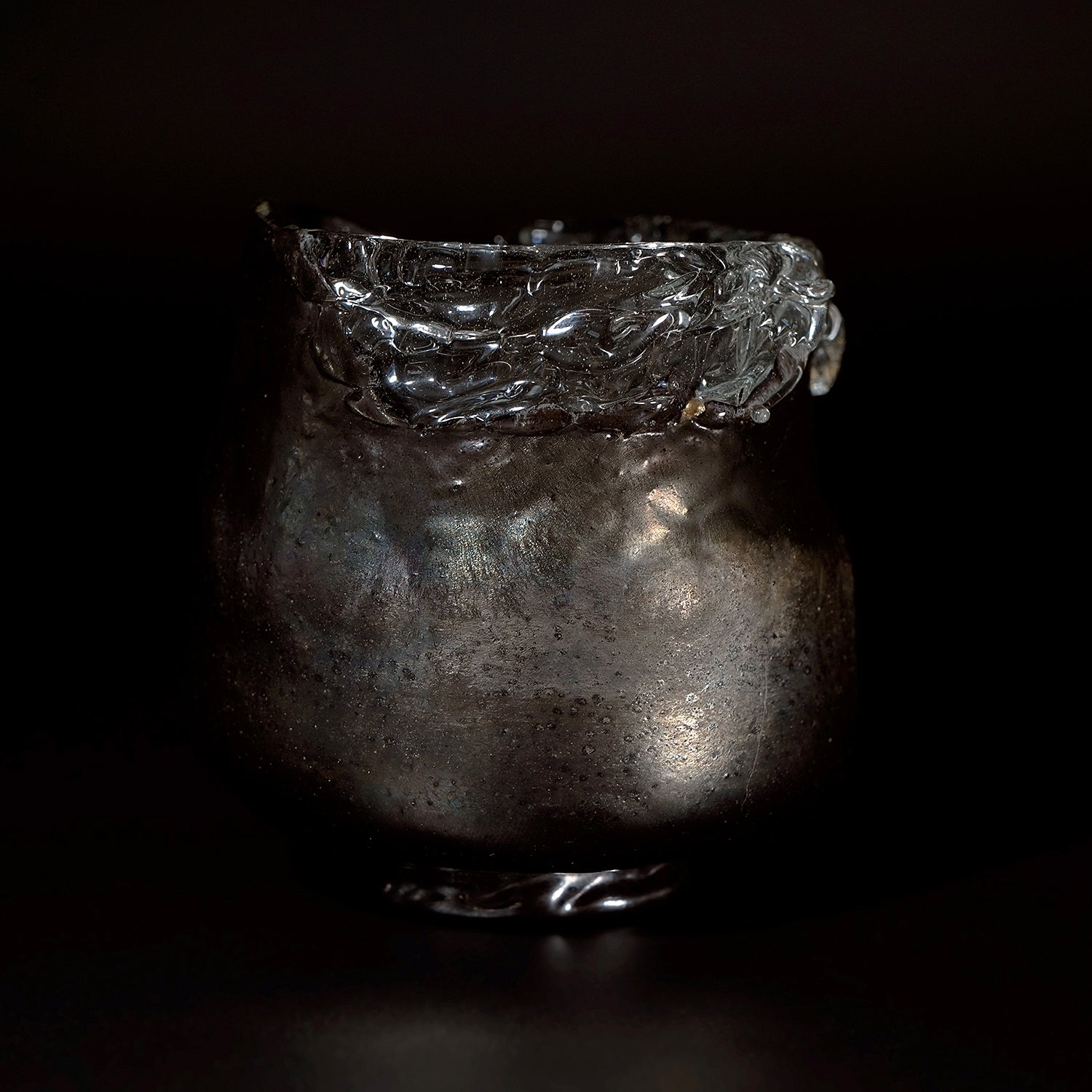 奥島圭二　玻璃髹漆盌箔押　OKKTB002P