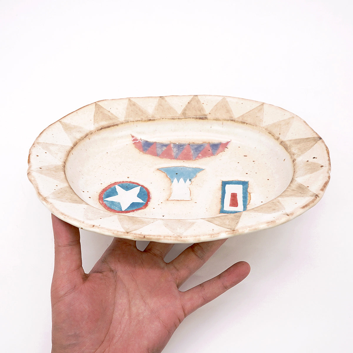 栢野紀文　ライオンカレー皿　KYKPL096