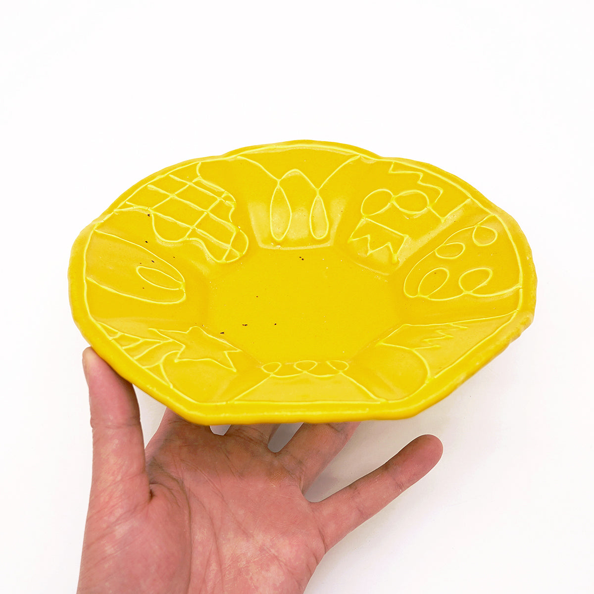 栢野紀文　花弁皿　KYKPL100