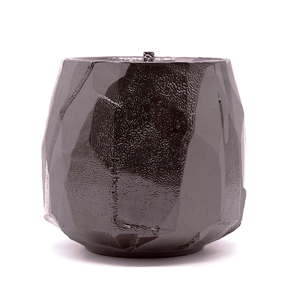 穂高隆児　黒梅花皮水指　HDKTI022