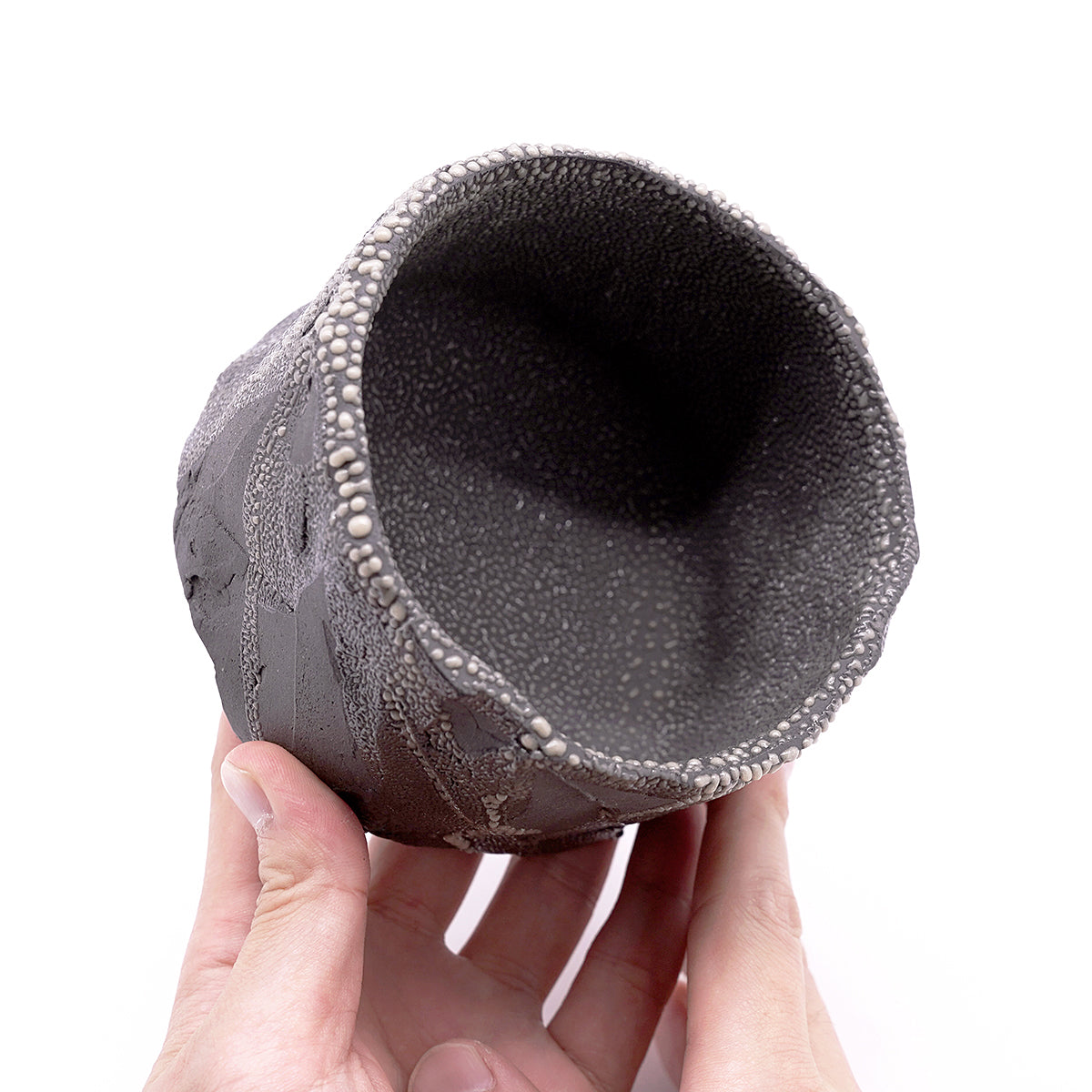 穂高隆児　梅花皮茶盌　HDKTB107