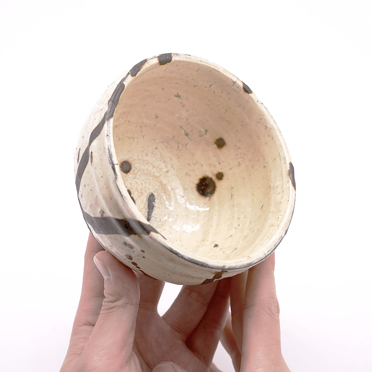 穂高隆児　粉引茶盌　HDKTB111