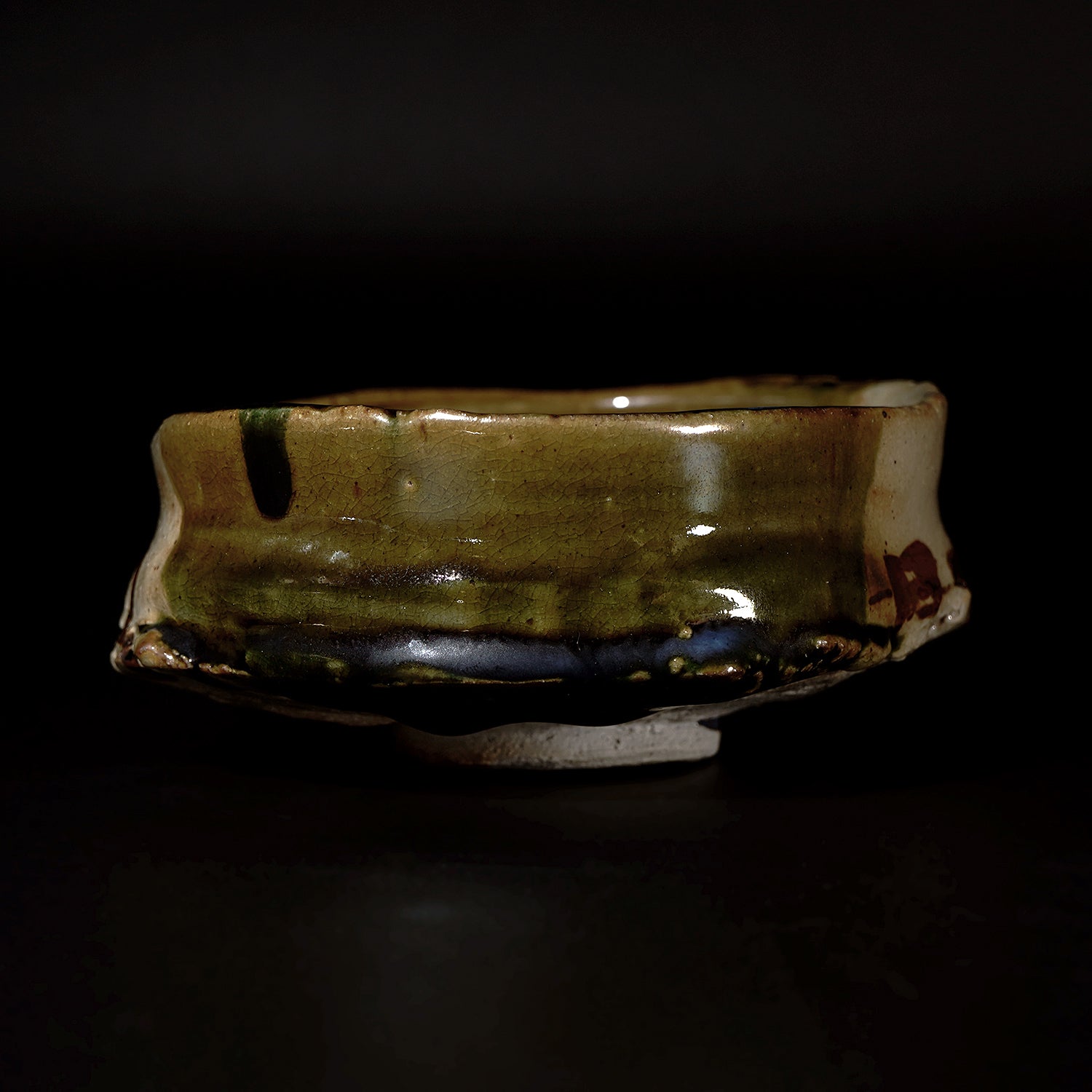 寺田鉄平　織部茶盌　TRDTB136