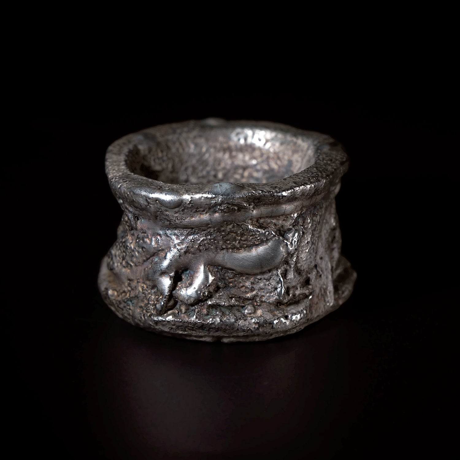 富田啓之 銀彩蓋置 TMTTI028P – 白白庵（PAKUPAKUAN）