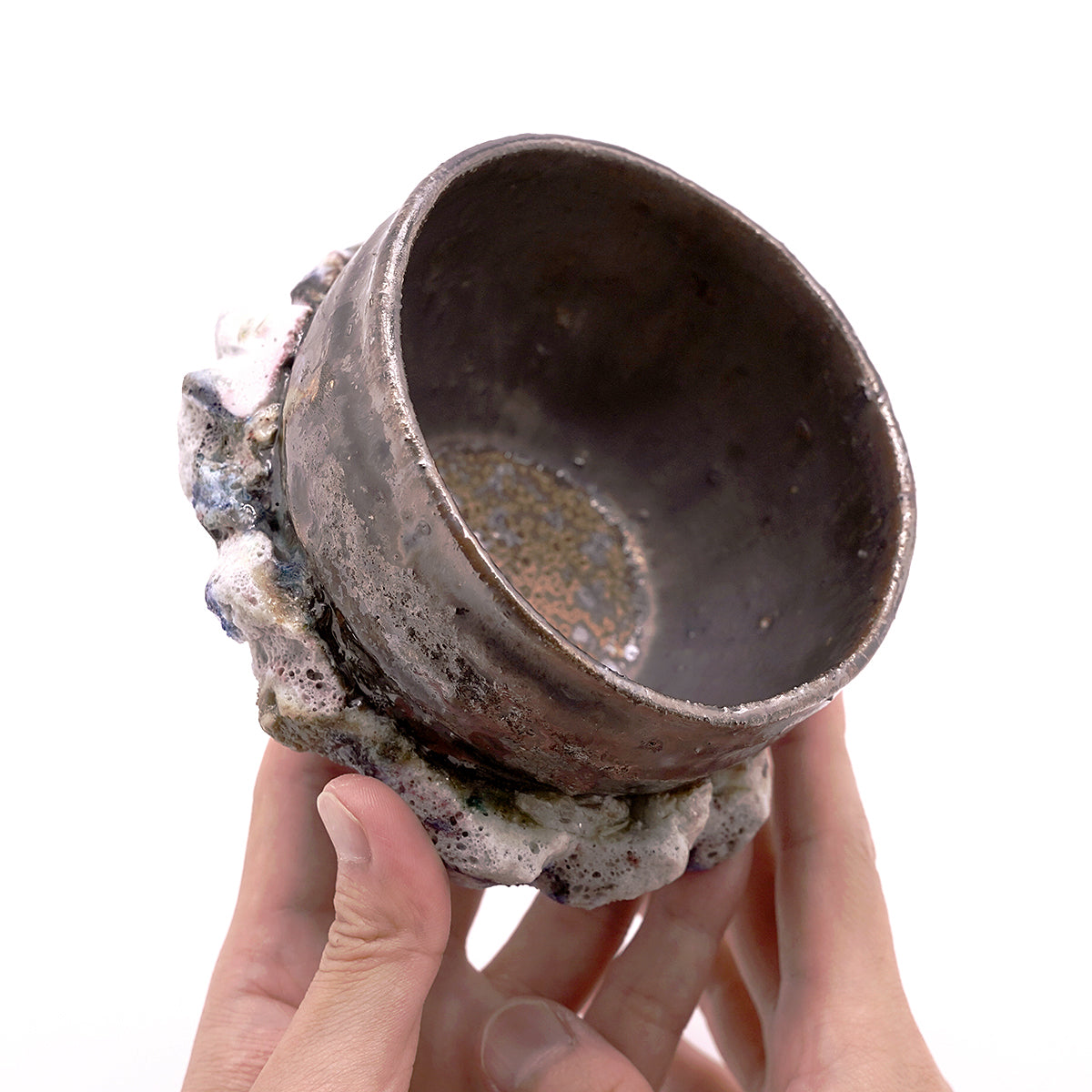 木ノ戸久仁子　稀晶石茶盌　KNKTB076