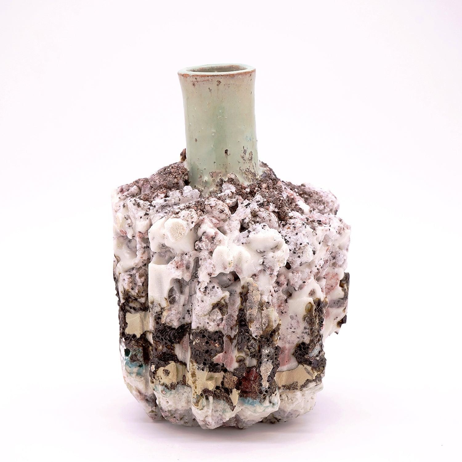 木ノ戸久仁子 稀晶石花器 KNKFV039 – 白白庵（PAKUPAKUAN）