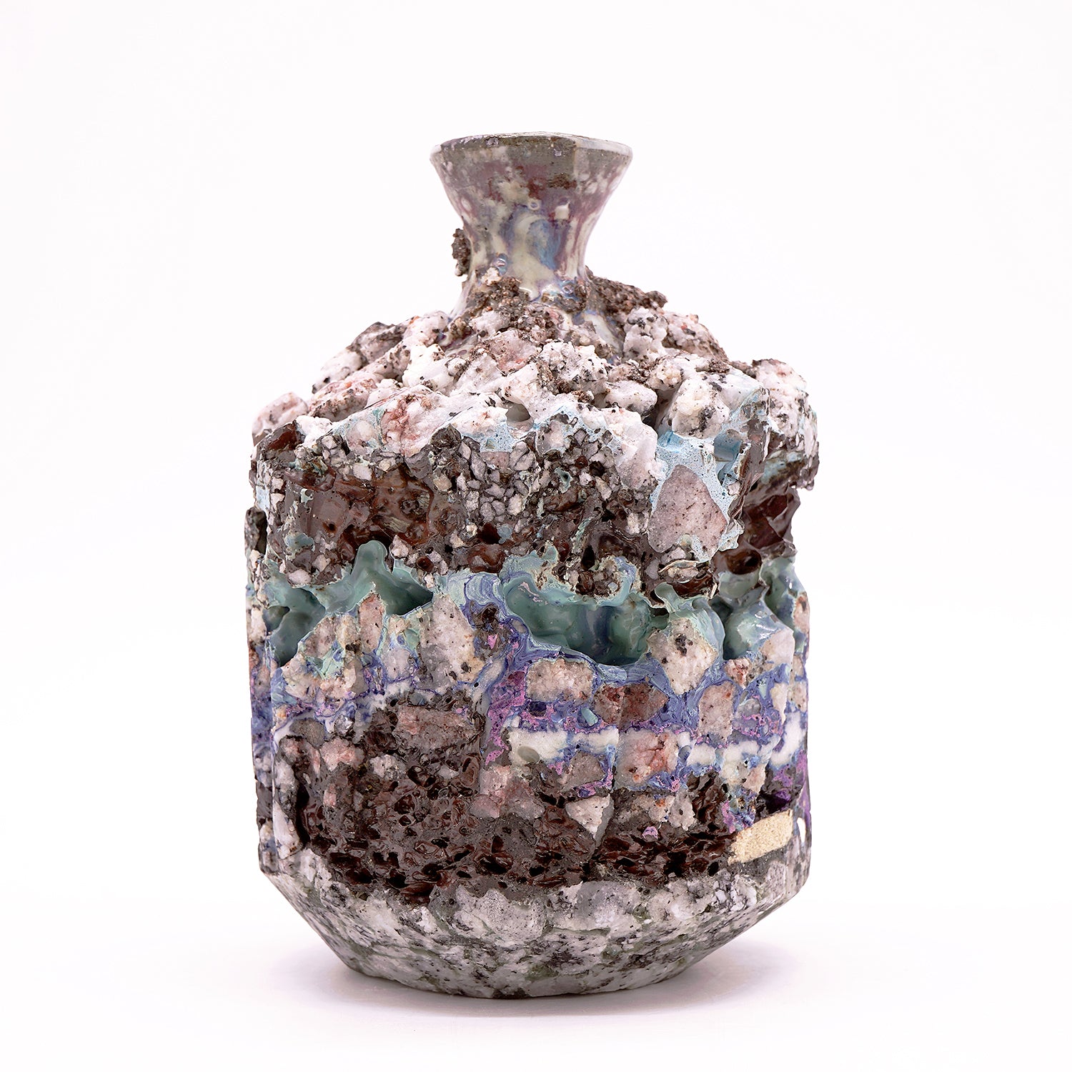 木ノ戸久仁子　稀晶石花器　KNKFV040