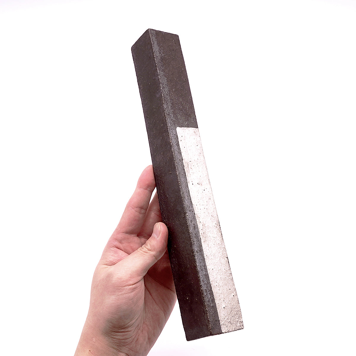 伊藤千穂　黒泥プラチナ彩かけ花入　ITCFV016P