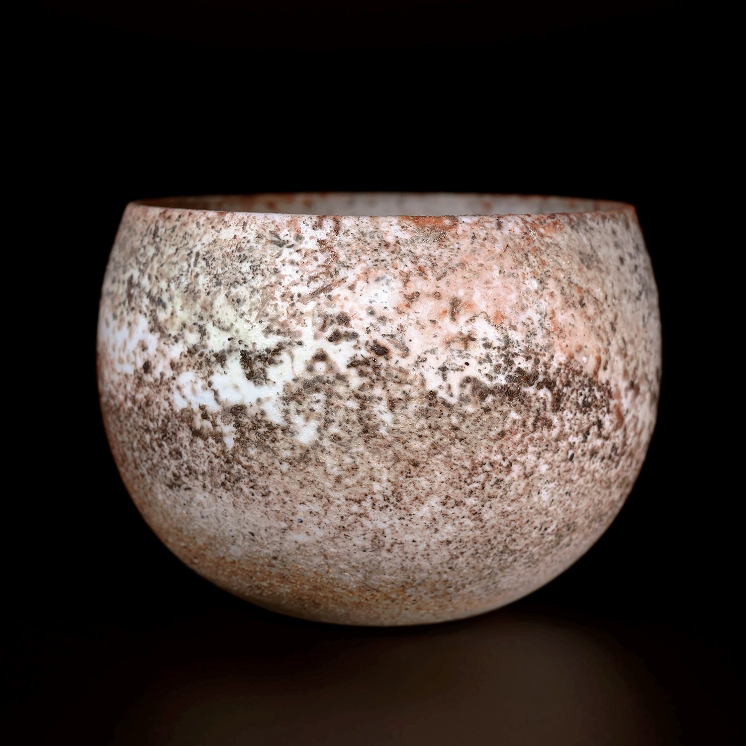 松本治幸　白磁窯変碗　HRYTB016