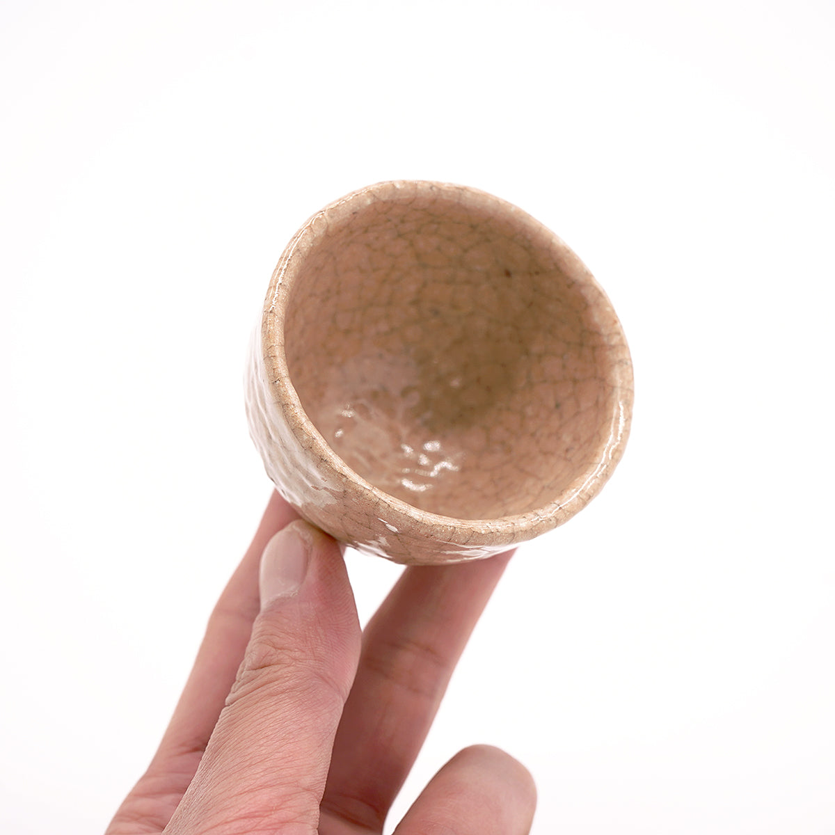 【期間限定】《Life with the Bloom》伊藤千穂　赤香梅花皮ぐい呑　ITCBGN020