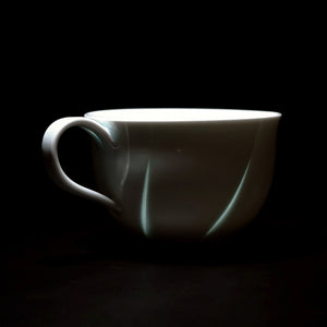 平安　三浦竹泉造　白磁　漢詩文　盃　坂田習軒題並署　共箱　V　6488 平安 三浦竹泉造 白磁 漢詩文 盃 坂田習軒題並署 共箱 V 6488