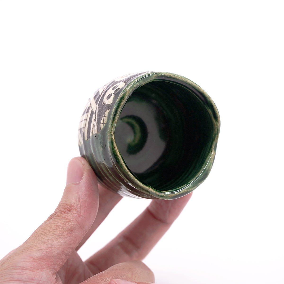 【期間限定】《Life with the Bloom》伊藤千穂　織部ぐい呑　ITCBGN041