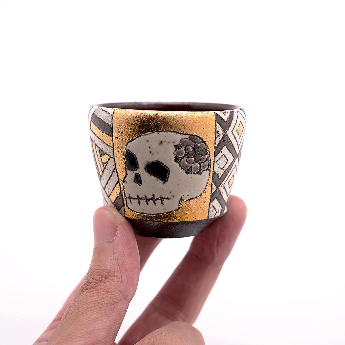 【期間限定】《Life with the Bloom》伊藤千穂　「煌髑髏」ぐい呑　ITCBGN048