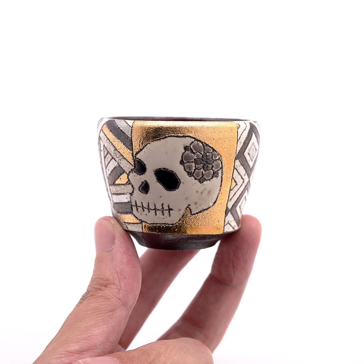 【期間限定】《Life with the Bloom》伊藤千穂　「煌髑髏」ぐい呑　ITCBGN049