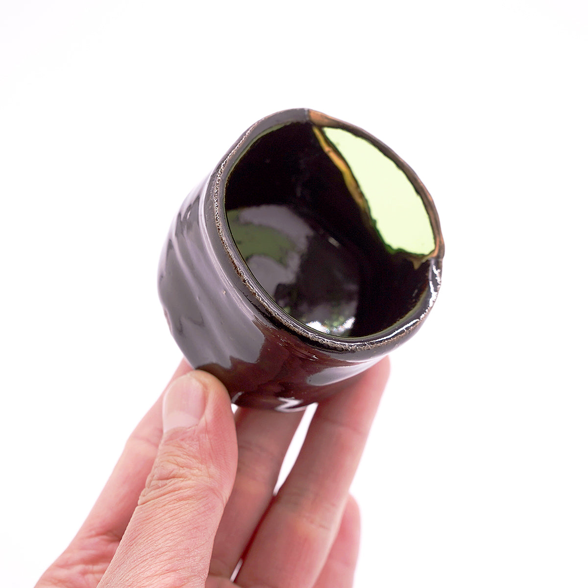 大上裕樹　ガラス呼継ぐい呑　OGYGN069