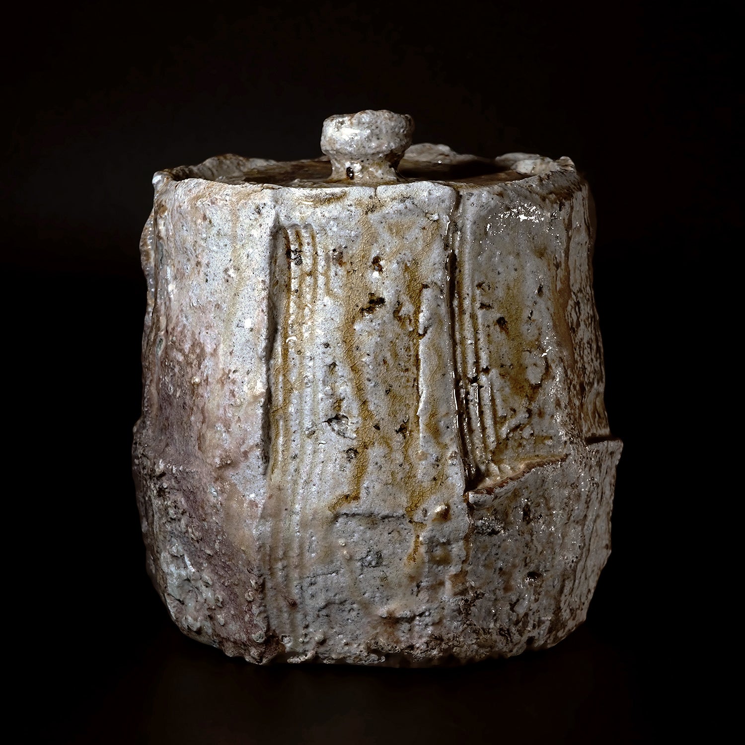 篠原希　窯変シノギ水指　SHNTI005P