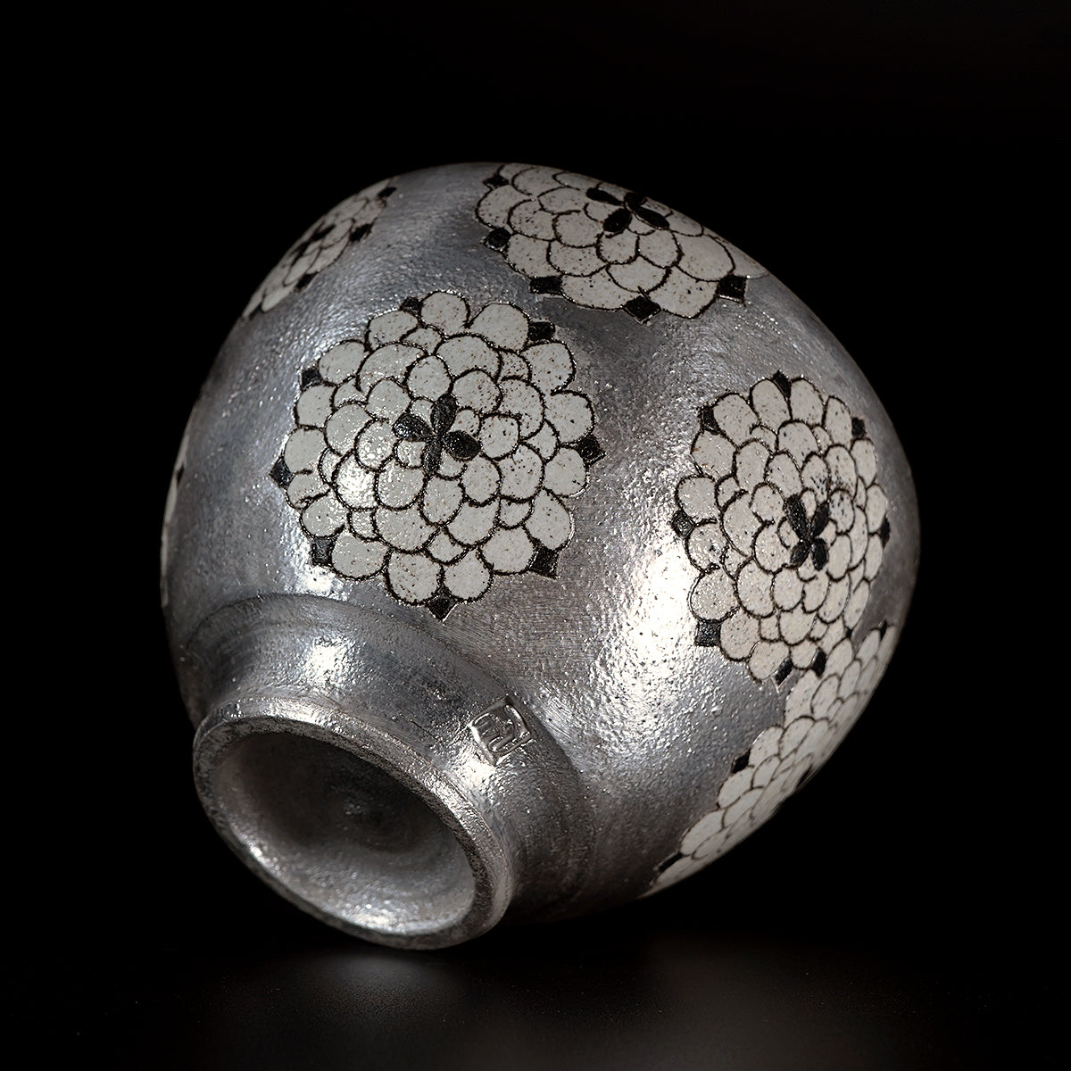 【期間限定】《Life with the Bloom》伊藤千穂　茶碗「銀彩ダリア」　ITCBTB029