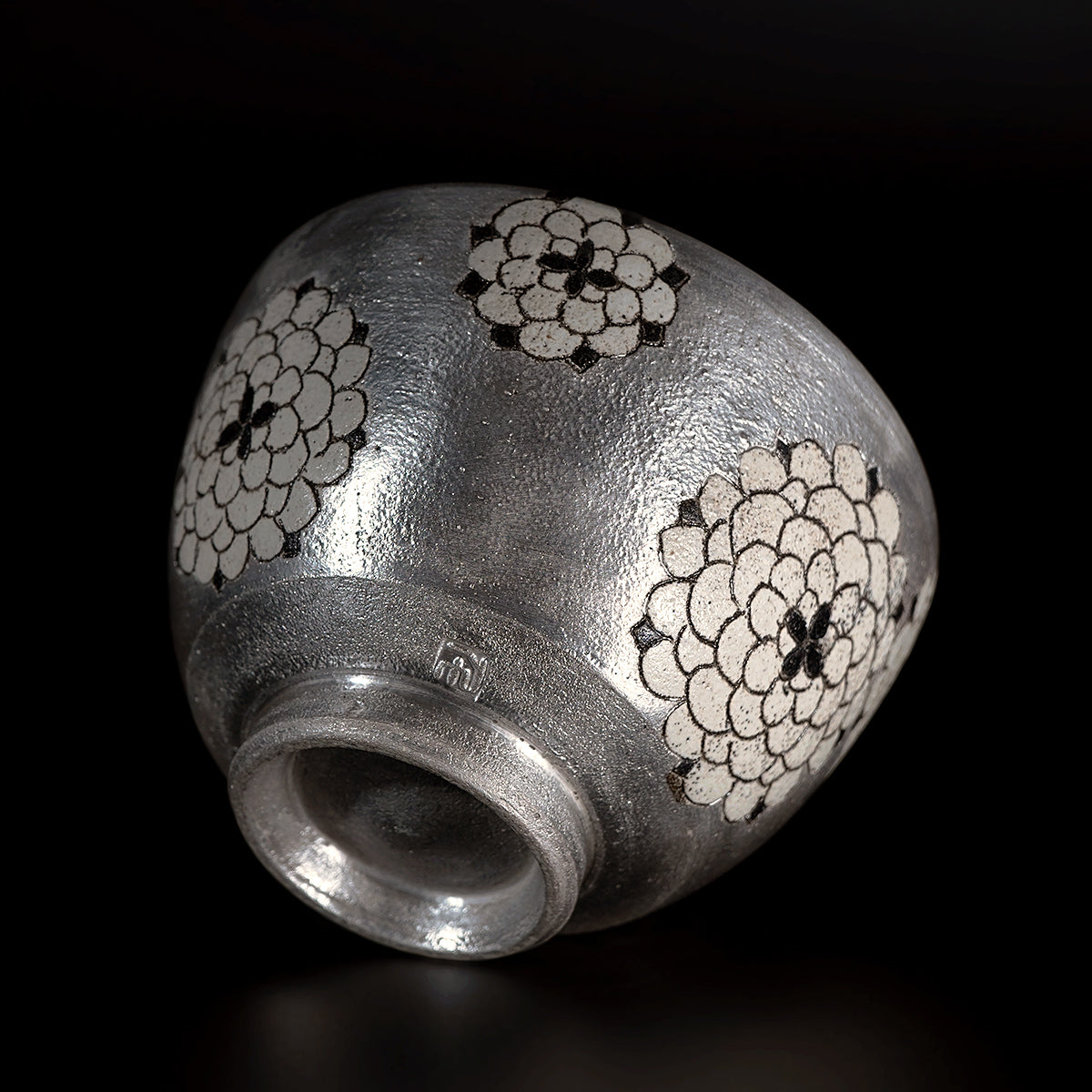 【期間限定】《Life with the Bloom》伊藤千穂　茶碗「銀彩ダリア」　ITCBTB030