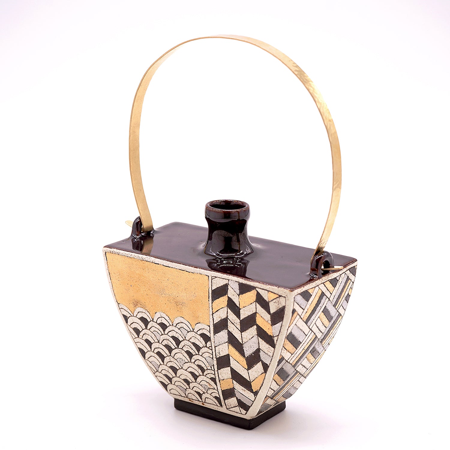 【期間限定】《Life with the Bloom》伊藤千穂　「煌」手付き扁壺　ITCBFV013