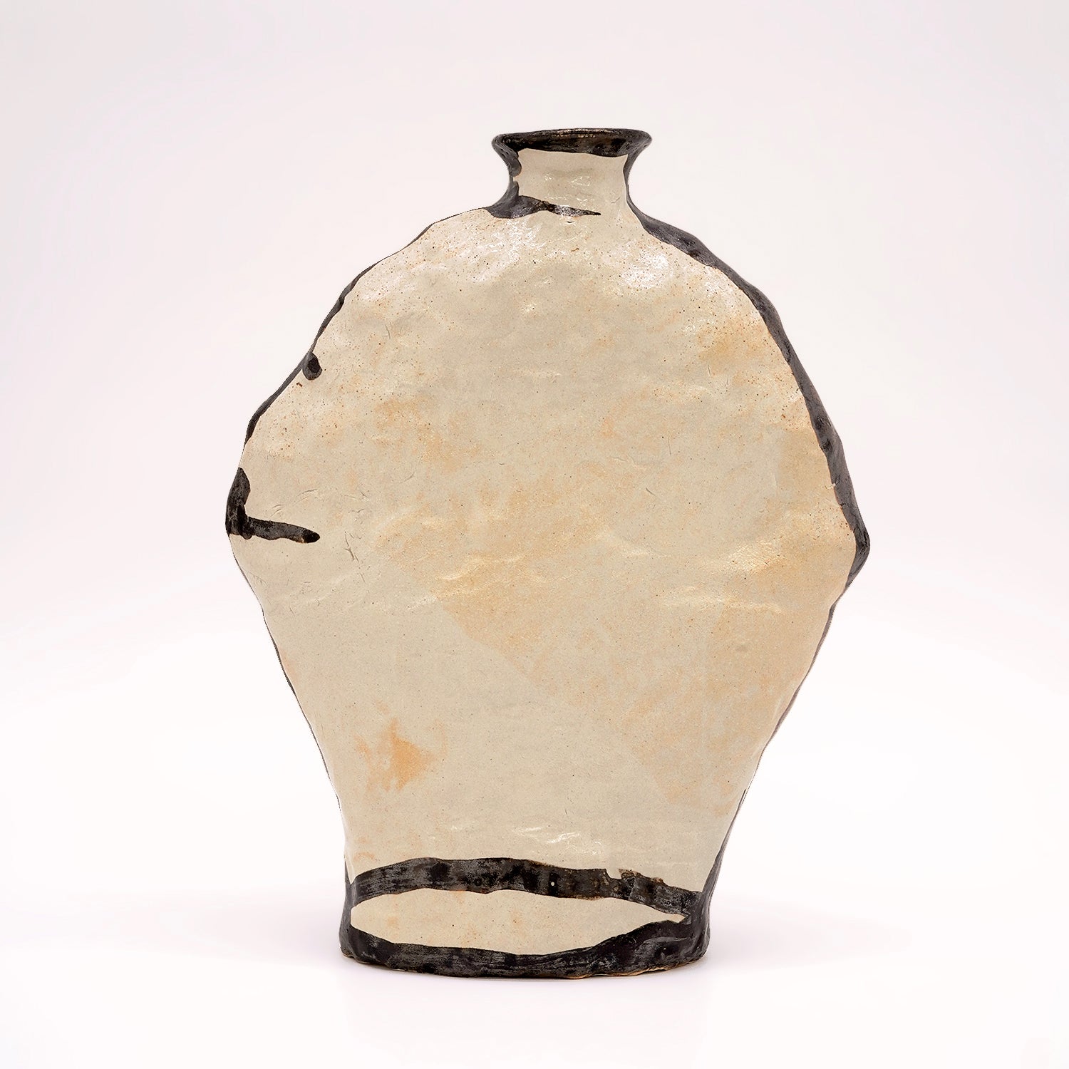 かのうたかお　錆絵線壺　KNTTU031