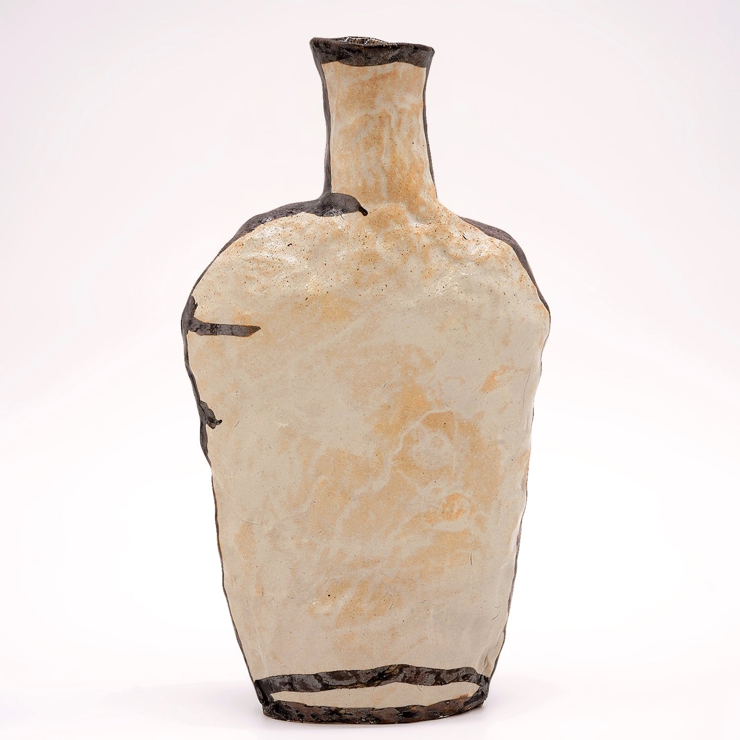 かのうたかお　錆絵線壺　KNTTU034