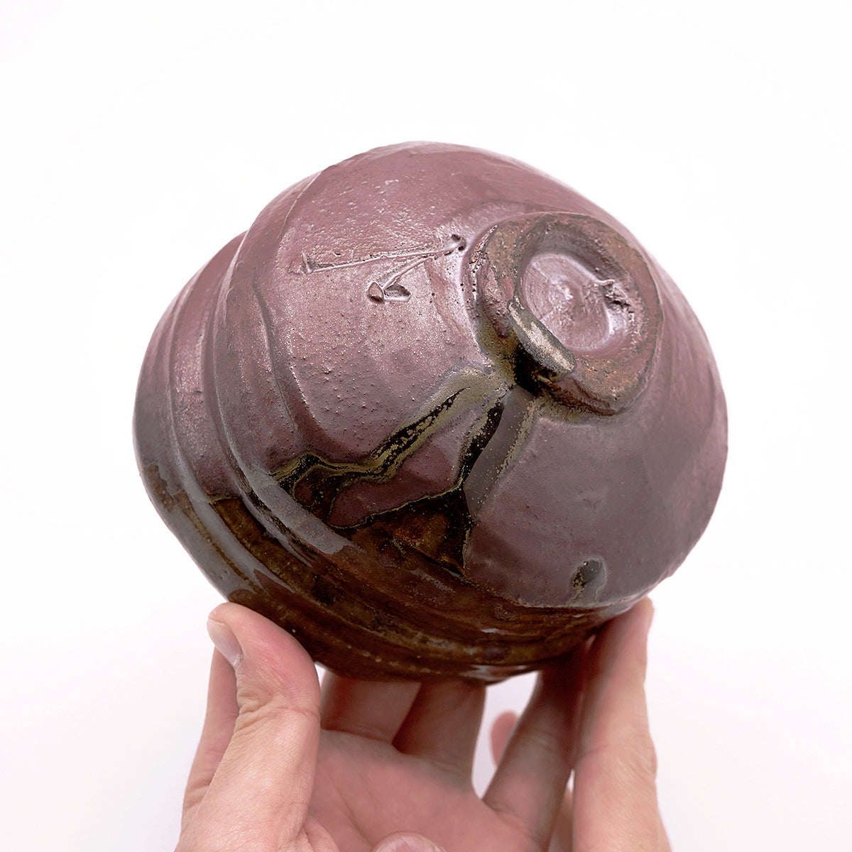 大上裕樹　赤ドベ茶盌　OGYTB019P