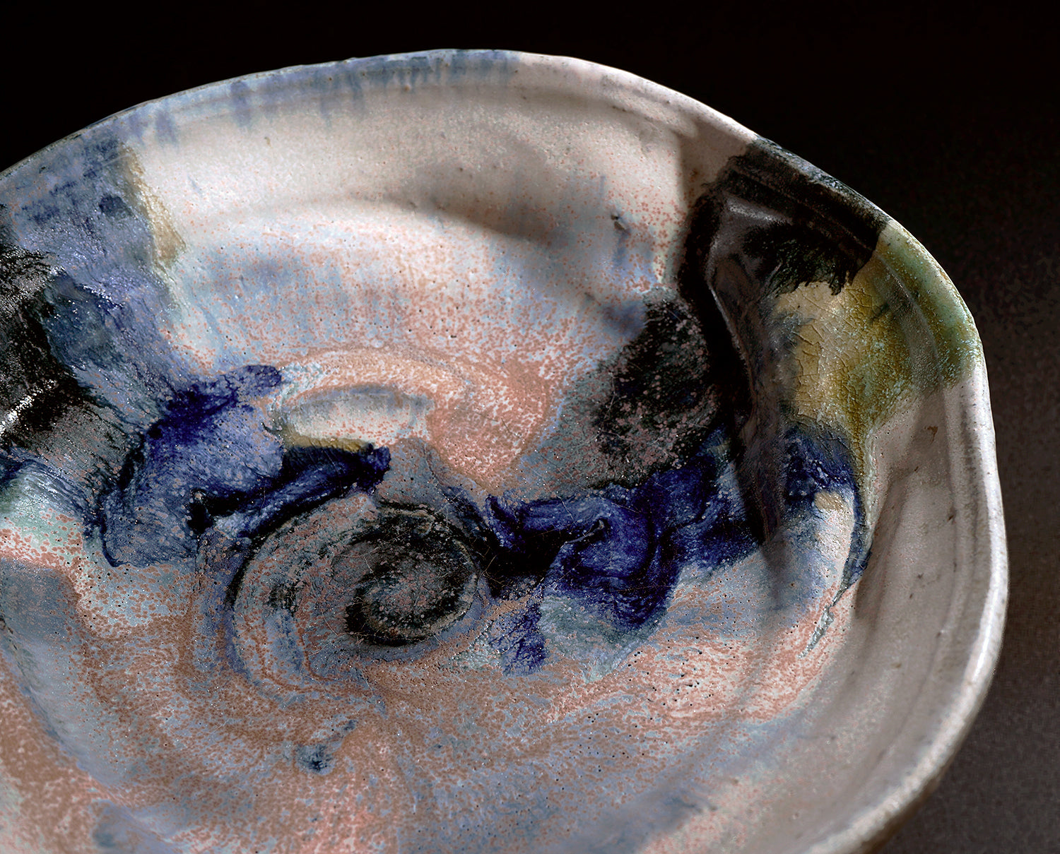 津田友子　菓子器 「五宝滝」 g-273　TSDTI095