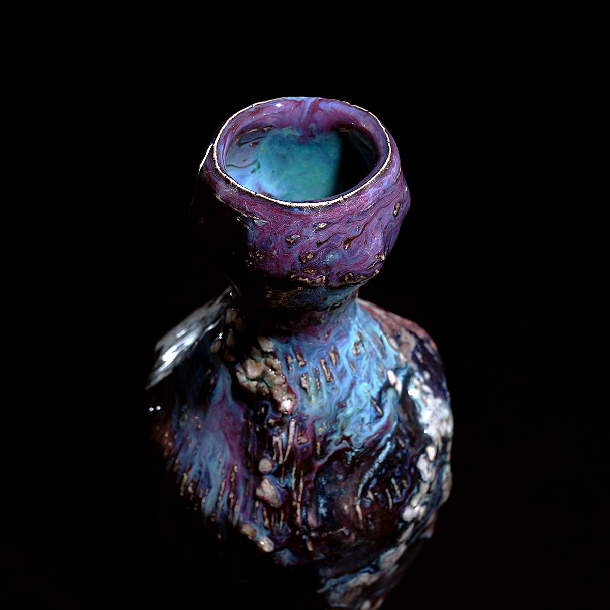 木ノ戸久仁子　稀晶石花器　KNKFV032