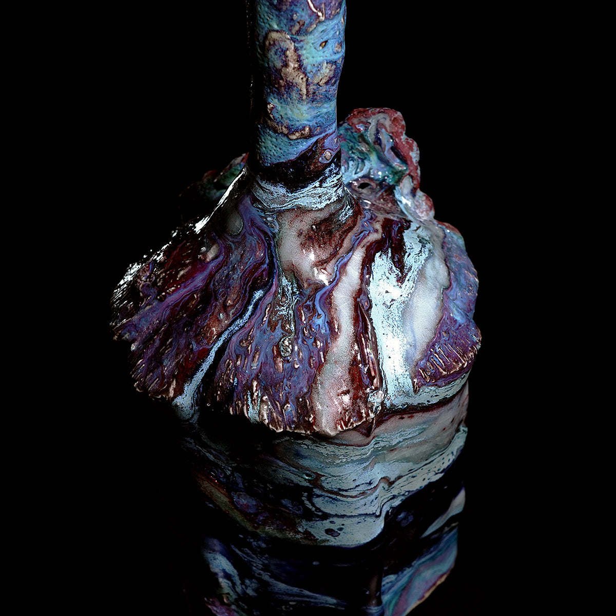 木ノ戸久仁子　稀晶石花器　KNKFV033