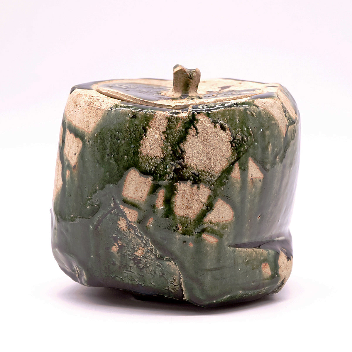 穂高隆児　織部水指　HDKTI023