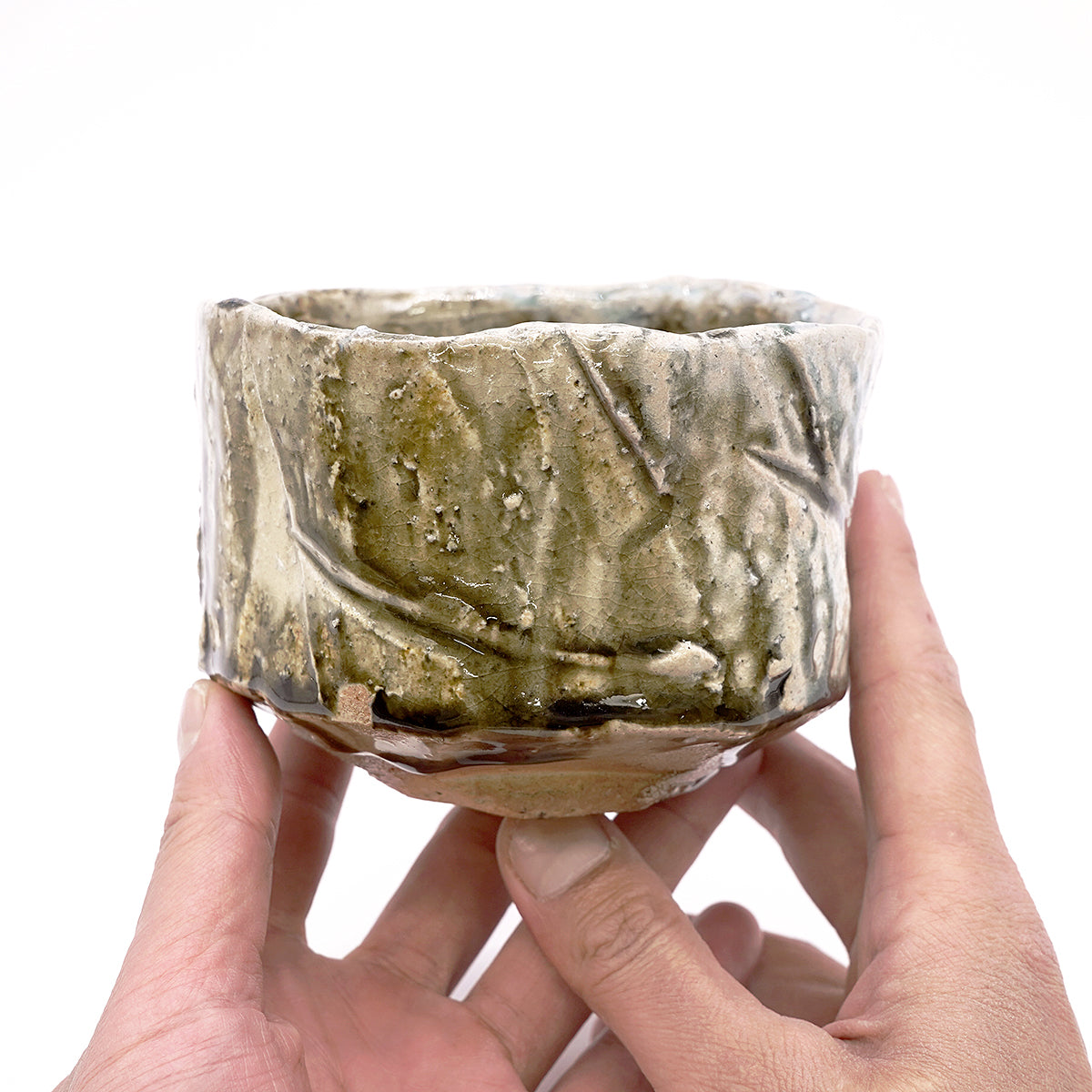 穂高隆児　塩釉窯変鉄釉茶盌　HDKTB094