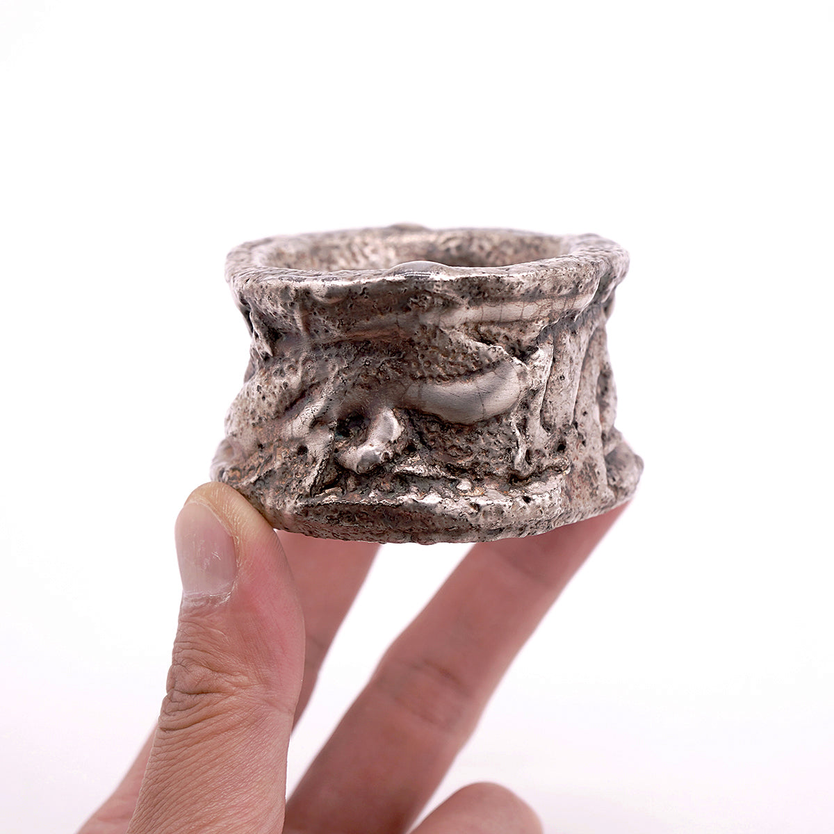 陶芸家　富田啓之氏　銀彩　器　トレイ　2点セット 陶芸家 富田啓之氏 銀彩 器 トレイ 2点セット 陶芸家 | 富田 啓之