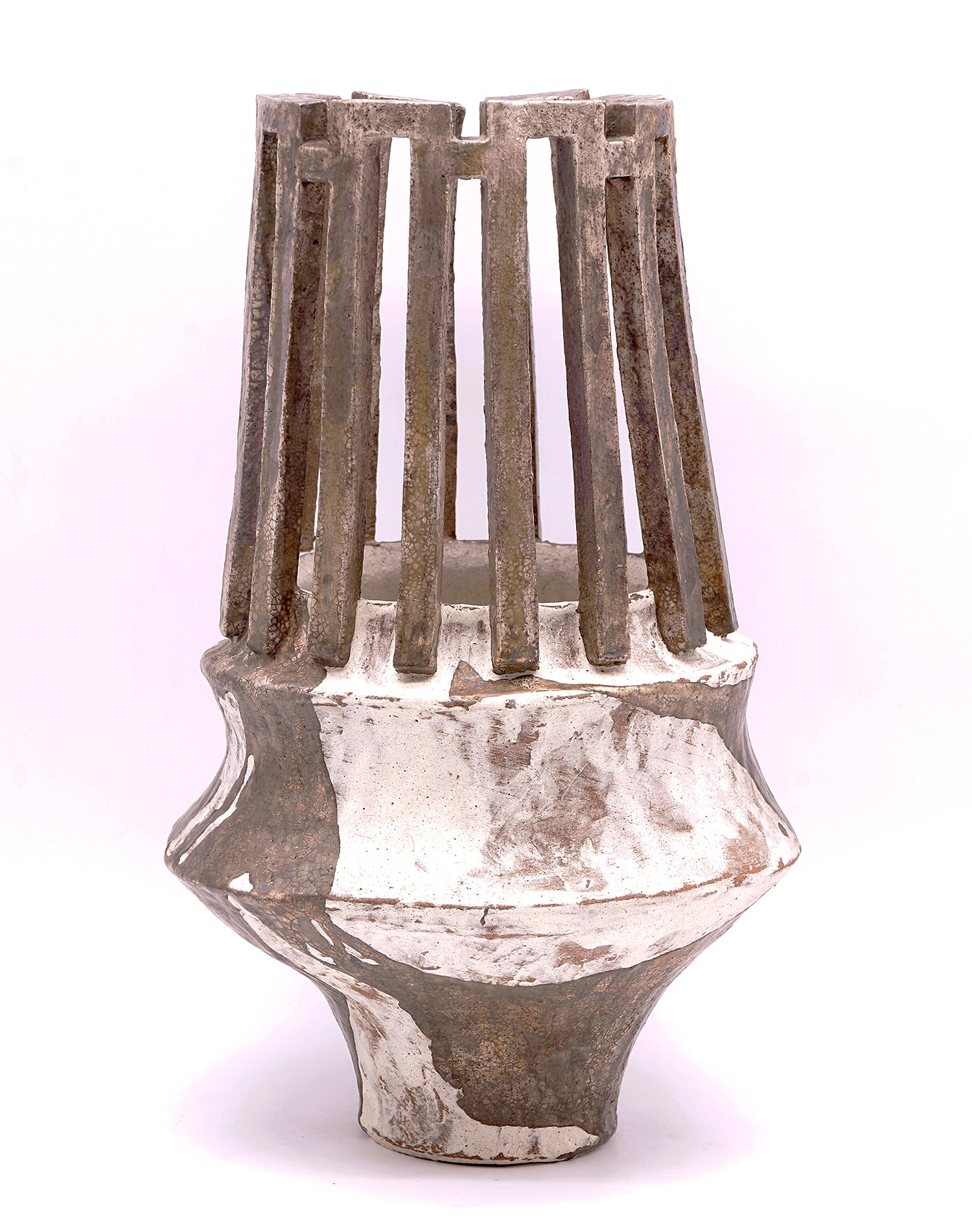 富田啓之　銀冠粉引壺　TMTFV056P