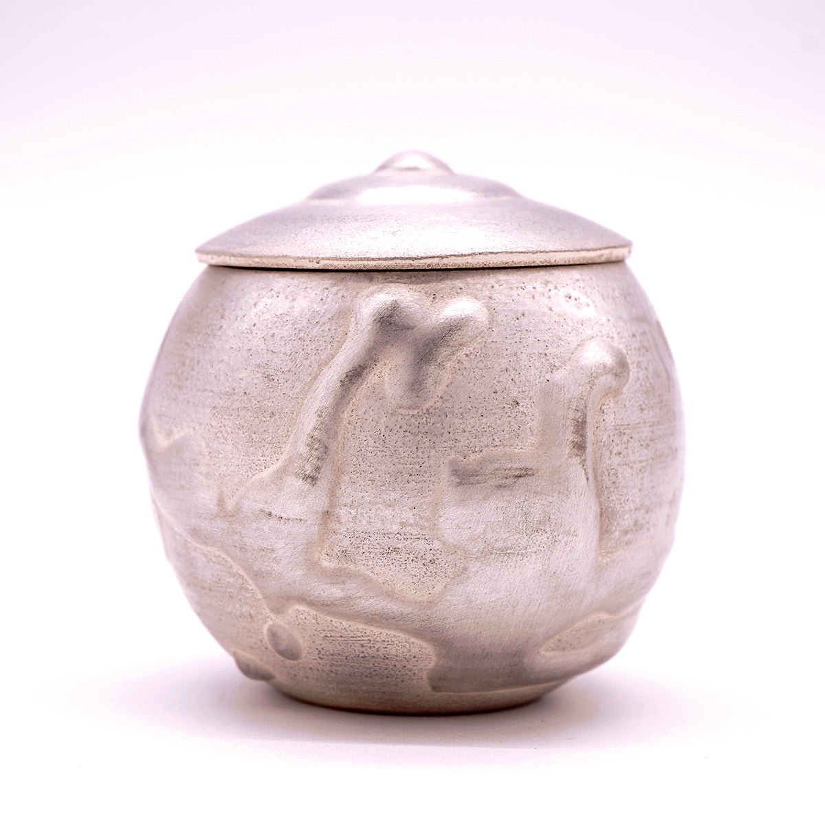 金理有　銀滴茶入　KIMTI005P