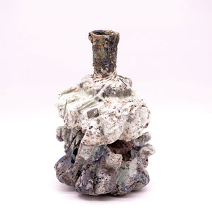 特大急須 刻印 なまこ釉薬 天然ツル網 花器 花入 和風飾り AK78 特大急須 刻印 なまこ釉薬 天然ツル網 花器 花入 和風飾り AK78