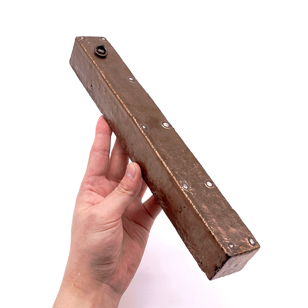 伊藤千穂　金伊羅保角掛け花入　ITCFV014P