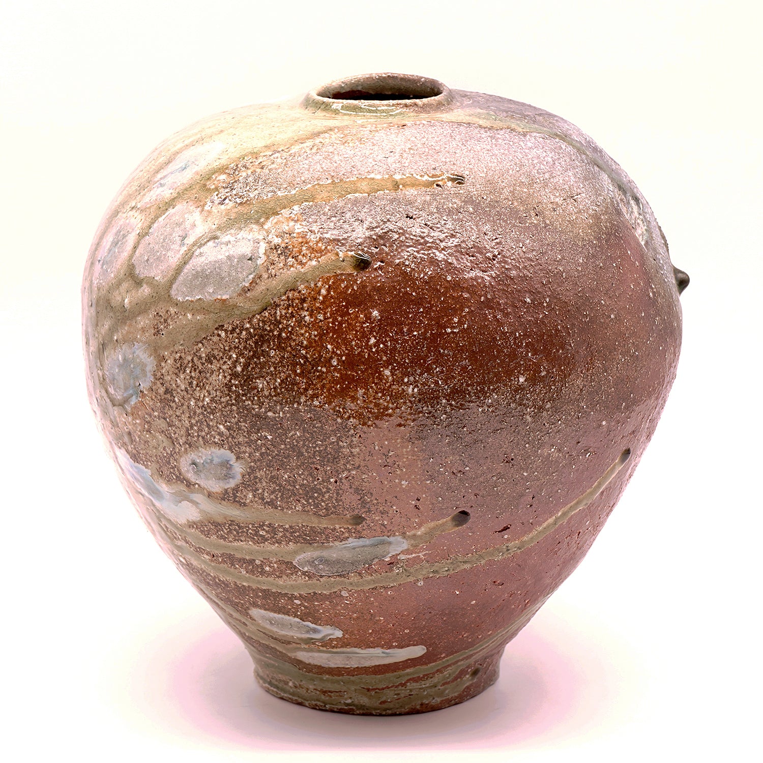 篠原希　信楽焼締丸壺　SHNFV009P